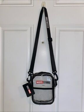 Marvel Studios Clear Crossbody Belt Bag with Black Trim